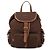 Miu Miu Canvas-Leder-Rucksack Schwarz