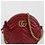 Gucci Borsa a tracolla rotonda mini GG Marmont Rosso - vista 2