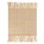 Burberry Sciarpa Felice in Cashmere a Quadri Arancione
