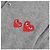 Comme Des Garcons Strickcardigan mit doppeltem Herz-Patch Braun - Ansicht 8