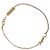 Saint Laurent Bracciale a catena con charm in strass Cassandra D'oro - vista 5