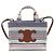 Cabas Céline Piccola borsa tote e a spalla in tela a righe Multicolore