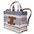 Cabas Céline Piccola borsa tote e a spalla in tela a righe Multicolore - vista 2