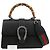Gucci Dionysus Bambus Top Handle Schultertasche Schwarz