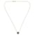 Tory Burch Collar con Péndulo de Esmalte Negro