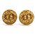 Timeless Orecchini a clip dorati Chanel D'oro