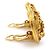 Timeless Orecchini a clip dorati Chanel D'oro - vista 2