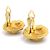 Timeless Orecchini a clip dorati Chanel D'oro - vista 4