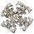 Spilla in strass argento Chanel Coco Mark
