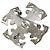 Spilla in strass argento Chanel Coco Mark - vista 2