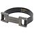 Bracciale charm con placca logo Chanel Nero Argento