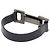 Bracciale charm con placca logo Chanel Nero Argento - vista 2