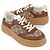 Gucci Sneakers in tela e pelle GG - vista 5
