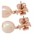 Tory Burch Orecchini a goccia con perle Rosa  - vista 1