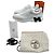 Hermès Sneakers da uomo in pelle di vitello, camoscio e pelle di capra bianche e nere Bianco