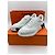 Hermès Sneakers da uomo in pelle di vitello, camoscio e pelle di capra bianche e nere Bianco - vista 6