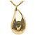 Collana pendente a forma di goccia Elsa Peretti in oro giallo 18K di Tiffany & Co. - vista 4