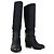 Chanel Botas de couro acolchoadas Preto - vista 2
