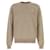 Céline Pullover mit Rundhalsausschnitt aus Wolle Braun  - Ansicht 4