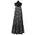 Rotate Birger Christensen x Reina Olga Maxikleid Zebra Print Schwarz Weiß