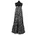 Rotate Birger Christensen x Reina Olga Maxikleid Zebra Print Schwarz Weiß - Ansicht 3
