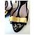 Sandali con tacco Miu Miu T-Strap con fiocchi in vernice nera Nero - vista 3