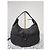 Borsa hobo in tela Gucci nera Nero - vista 3