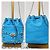 Mini borsa a secchiello in pelle Rockstud Valentino blu - vista 4