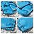 Mini borsa a secchiello in pelle Rockstud Valentino blu - vista 8