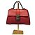Borsa a Mano Intrecciato Bottega Veneta Rossa Bordò