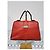 Borsa a Mano Intrecciato Bottega Veneta Rossa Bordò - vista 15