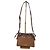 Borsa a tracolla in pelle Burberry con cordoncino marrone