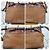 Borsa a tracolla in pelle Burberry con cordoncino marrone - vista 7