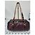 Borsa a Spalla Loewe Monogram in PVC e Pelle Verniciata Viola/Nera Nero Viola scuro - vista 3