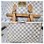 Borsa a Spalla Louis Vuitton Damier Azur Hampstead PM Marrone/Beige - vista 5