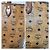 Borsa tote a righe MCM Visetos color cognac - vista 7