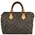 Borsa a mano Speedy Louis Vuitton in tela Monogram 30 Marrone