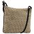FENDI Zucchino Canvas Schultertasche Beige Silber Auth ka4113
