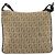FENDI Zucchino Canvas Schultertasche Beige Silber Auth ka4113 - Ansicht 2