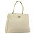 PRADA Borsa a mano in nylon avorio argento autentica bs34653 Crudo
