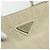 PRADA Borsa a mano in nylon avorio argento autentica bs34653 Crudo - vista 17