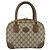 Gucci Borsa a mano GG Supreme in PVC beige e oro 000 58 0090 Auth 175308 D'oro - vista 13