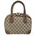 Gucci Borsa a mano GG Supreme in PVC beige e oro 000 58 0090 Auth 175308 D'oro - vista 2
