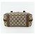 Gucci Borsa a mano GG Supreme in PVC beige e oro 000 58 0090 Auth 175308 D'oro - vista 5