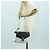 Céline Bolso de hombro Celine C Medium de cuero negro y dorado Auth mr2314SAV - vista 26