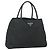 PRADA Borsa a mano in nylon nero argento Auth bs34642