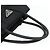 PRADA Borsa a mano in nylon nero argento Auth bs34642 - vista 7