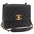 CHANEL Borsa a Spalla Matelassé in Pelle di Agnello Nera Oro CC Auth 175090SAV Nero D'oro