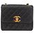 CHANEL Borsa a Spalla Matelassé in Pelle di Agnello Nera Oro CC Auth 175090SAV Nero D'oro - vista 13
