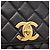 CHANEL Borsa a Spalla Matelassé in Pelle di Agnello Nera Oro CC Auth 175090SAV Nero D'oro - vista 18